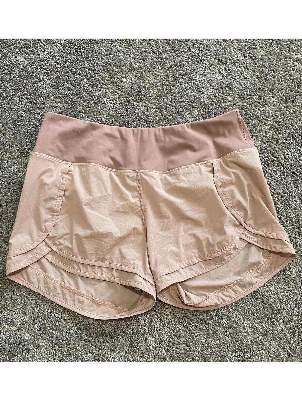 Size Large Pink Women’s Shorts, Soothfeel, Nylon and Elastine Spandex Blend